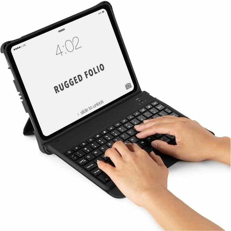 Cellairis Rugged Folio Rugged Keyboard/Cover Case (Folio) for 10.9" to 11" Apple iPad Air (4th Generation), iPad Pro, iPad Pro (2nd Generation) Tablet - Thumbnail 2